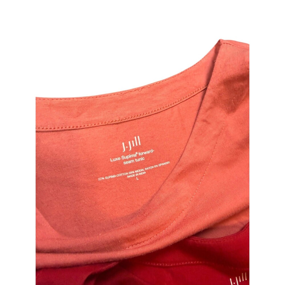 J. JILL Luxe Supima Cotton Shirts Womens Size Large Fall Lot of 5 Long Short - Picture 3 of 7
